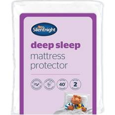 Silentnight Deep Sleep Super Soft Protector King Mattress Cover White (203x152cm)