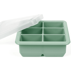 Green Baby Food Containers & Milk Powder Dispensers Haakaa 6-Compartment Baby Food and Breast Milk Freezer Tray (Pea Green)