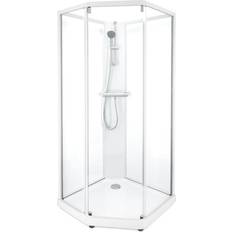 Brusesæt Brusekabiner Contura Shower ama Classic Pentagonal Duschkabin 80 x 90 x 208 cm