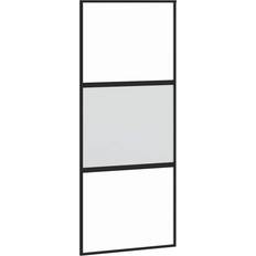 vidaXL med Beslagset Härdat Glas och Aluminium 90x205 cm Skjutdörr Klarglas (90x)