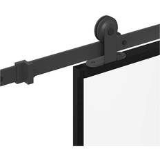 Porte vidaXL con Ferramenta 76x205 cm Vetro ESG Porta Scorrevole (x)