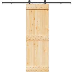 vidaXL Med Beslag 70x210 cm Massiv Furu Skjutdörr (x)