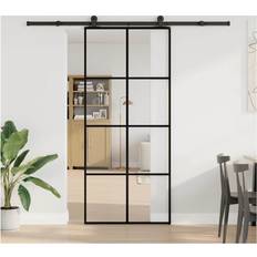 Porte vidaXL con Ferramenta 90x205 cm Vetro ESG Porta Scorrevole (90x)