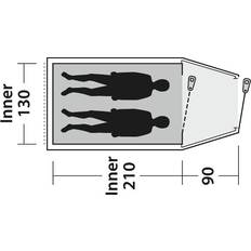 Outwell Tenten Outwell Tunnel Tent 3.70kg 2 Personen