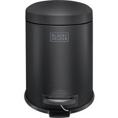 Black & Decker Avfallshantering Black & Decker 5L Dome Lid Pedal Bin Matt