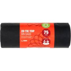 Asda 20 Tie Top Bin Bags 75 Litres