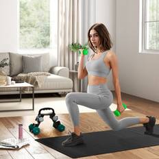 Neoprene Dumbbells Sportnow Dumbbells Set With Carry Storage Rack 2 x 1kg