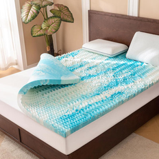 Alwyn Home 2 Inch 5-Zone Topper Twin Mattress Cover Blue (190.5x99.06cm)