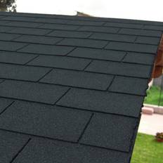 Two-Headed Roofing Tiles Garden Sanctuary Black Bitumen Roofing Shingles 18 Pcs