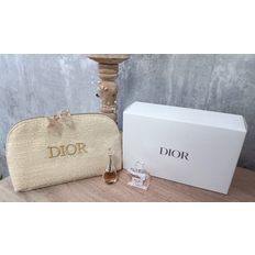 Dior Women Gift Boxes Dior Miniatures Gold Make Up Bag