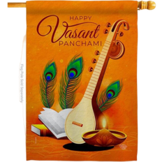 Ornament Collection Vasant Panchami Celebration House Flag 71.1x101.6cm