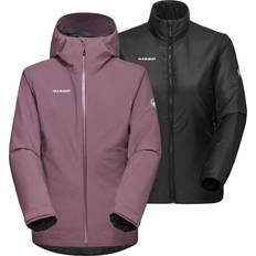 Mammut Women Clothing Mammut Alto Light 3 in 1 HS Hooded Jacket Women - Flux/Black