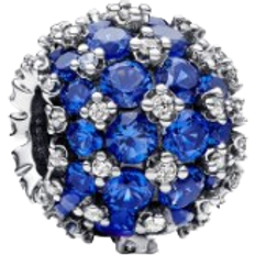 Argent Breloques et Pendentifs Pandora Bijouterie, Sterling silver charm withcrystal andcubic zirconi en blue Pendentifs & Charmspour dames unisize