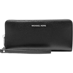 Michael Kors Large Pebbled Leather Continental Wallet - Black