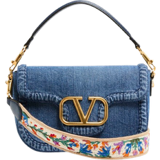 Valentino Garavani Alltime Denim Shoulder Bag - Denim/Worker/Multicolour