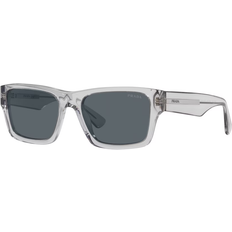 Prada Rectangular Sunglasses Prada Man Sunglass 25ZS Frame color: Crystal