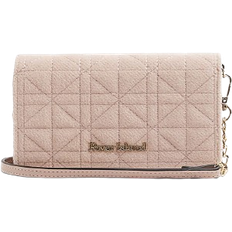 Faux Fur Crossbody Bags River Island Faux Wool Quilted Cross Body Purse - Pink