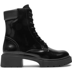 Coach Lace Boots Coach Leighton - Black