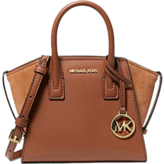 Michael Kors Avril Extra Small Leather and Suede Satchel - Luggage