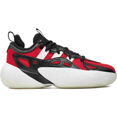 Textile Basketball Shoes adidas Kid's Trae Young Unlimited Low - Vivid Red/Cloud White/Core Black