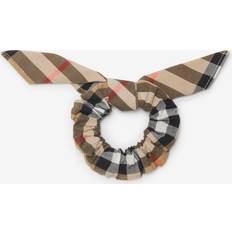 Burberry Childrens Check Cotton Scrunchie - Sand