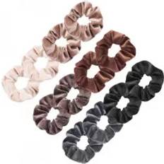 INF Velvet Hair Scrunchies för Kvinnor 12 Delar