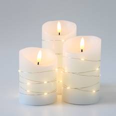 Guld LED-ljus LED Block White/Gold LED-ljus 15cm 3st