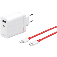 Batterier & Opladere OnePlus SUPERVOOC 120W Dual Ports GaN Power Adapter med USB-C kabel