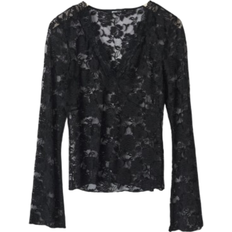 Florals - Women Tops Gina Tricot Lace Top - Black