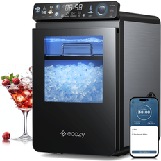 ecozy Smart Nugget Ice Maker Countertop, First Full-Color Smart Panel Ice Machine with APP Control, 44 lbs/24H