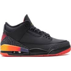 Flare Nike Air Jordan 3 x J Balvin Rio - Black/Solar Flare/Total Crimson Abyss