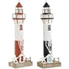 Red Figurines Home ESPRIT Decorative Figure Set of 2 Figurine