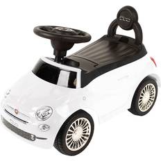 BabyTrold Fiat 500 Ride-on Bil Hvid