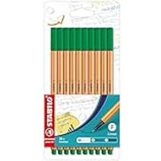 Hobbymaterial Stabilo Fineliner Point 88 Förpackning med 10 Grön
