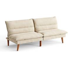 George Oliver W111231550 White Sofa 71" 2 Seater