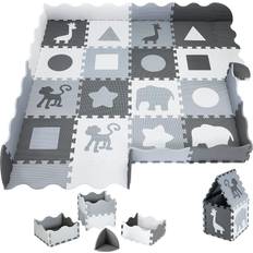 Giraffen Spielmatten Moby-System XXL Krabbelmatte Puzzelmatte mit Rand Spielmatte 150x150cm