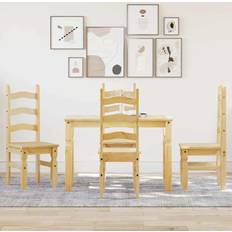 Wood Dining Sets vidaXL Panama 5 Piece Dining Set