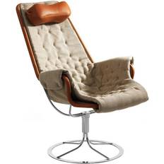 Dux Jetson Flax 21/Dakota 24 Cognac/Chrome Fåtölj 97cm