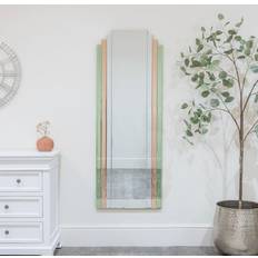 Melody Maison Frameless Pink/Green Wall Mirror 52x142cm