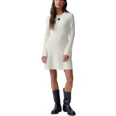 Gina Tricot A Line Knitted Dress - Warm White