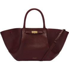 DeMellier The Midi New York Shoulder Bag - Burgundy Small Grain