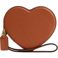 Coach Heart Coin Purse - Brass/Burnished Amber