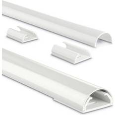 Hama Canalina passacavi Alluminio Bianco rigido (L x L x A) 1100 x 33 x 18 mm 1 pz. 00220988