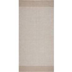 KM Home Alva Bomullsmatta 75 x 150 cm Oval Sand Beige Beige, Natur
