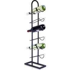 Vilde Metal Black Wine Rack 13x84.5cm