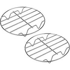Steam Inserts TamBee 8 Inch Round Cooking Rack Set of 2 20 x 20 x 3 cm Steam Insert