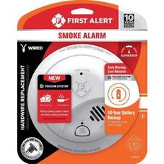 Fire Safety First Alert Hard-Wired Back-Up Ionization Smoke Detector