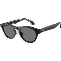 Giorgio Armani Men Sunglasses Giorgio Armani Acetate Black Grey Sunglasses - Black/Grey