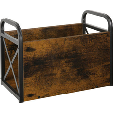 Metal Newspaper Racks Gracie Oaks Vintage Style Wooden Magazine Holder 10.43 H x 7.48 W x 14.17 D Newspaper Rack