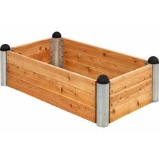 Højbed i lærketræ Plus PIPE Højbed - Lærketræ 80x140x36cm